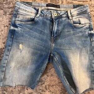 Zara Blue Denim Shorts